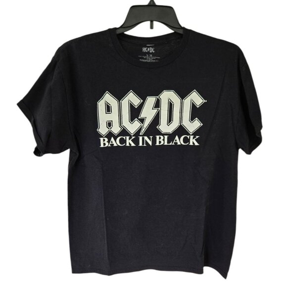 AC/DC | Shirts | Acdc Back In Black Unisex Tshirt Wraised Letters Mens ...